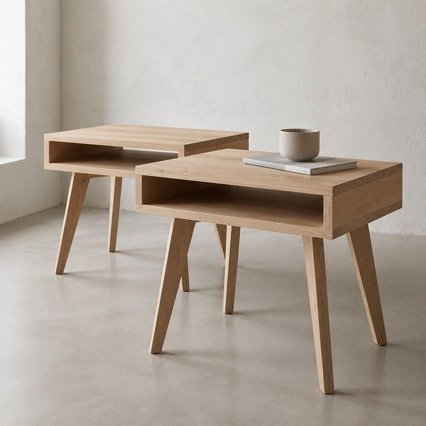 New Oak Pedestal – Ilovani Furniture