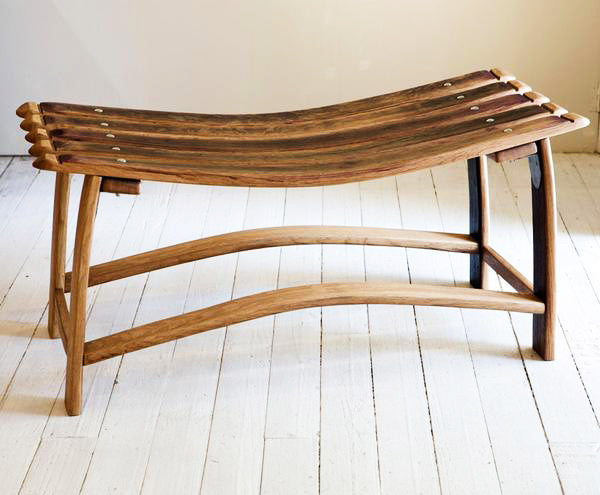 This is a bench made from reclaimed oak. These benches are ideal for your patio or garden and can also be used indoors.