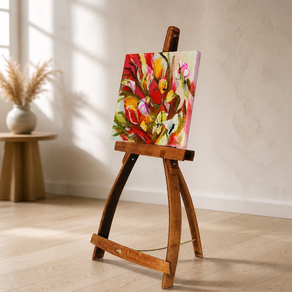 Oak Stave art easel