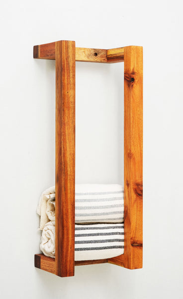 Wall-mounted towel rack