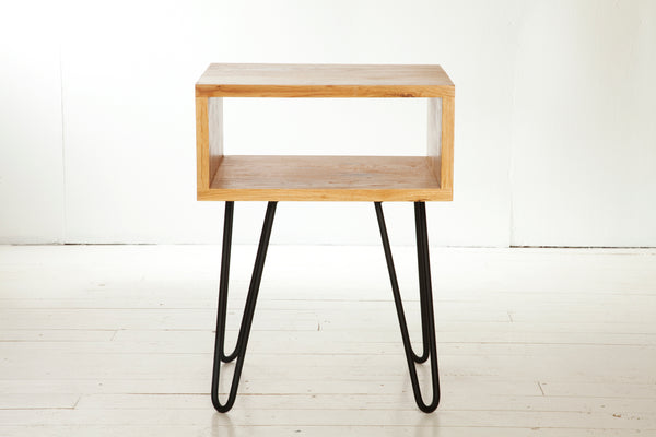 Hairpin Pedestal Side Tables
