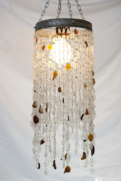 Chandelier - 1 Ring 500 Beads Clear & Amber