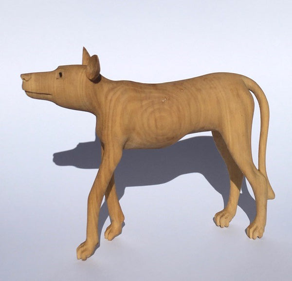 Carved dog