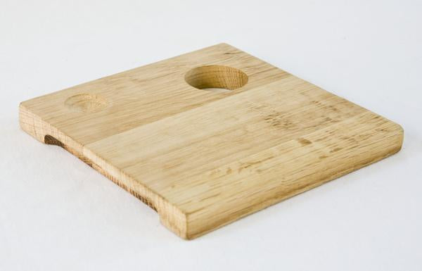  This is a wooden egg board made from reclaimed wood offcuts. These boards are hand finished. 
